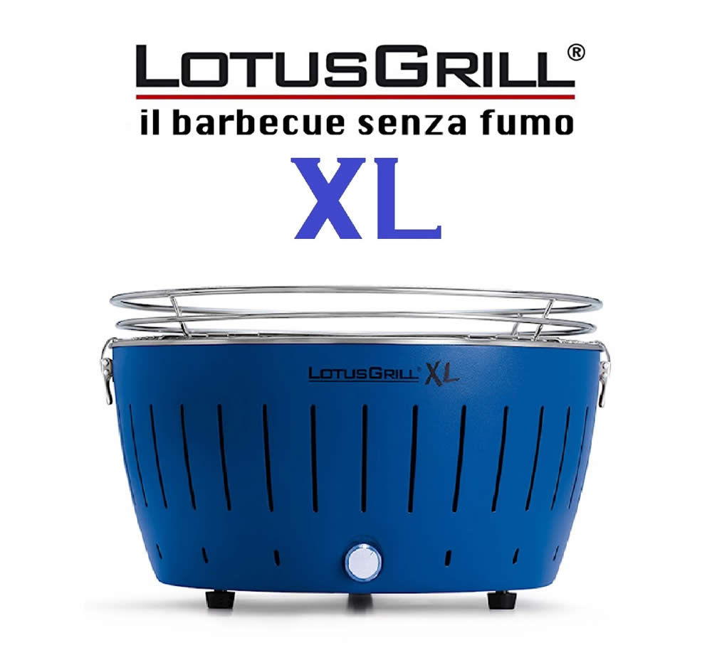 BARBECUE PORTATILE A CARBONELLA/USB - BBQ LOTUSGRILL XL BLU